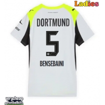 Borussia Dortmund Ramy Bensebaini #5 Replica Away Shirt Ladies 2025-26 Short Sleeve